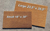 Dis Week's Happee iz on Backorder Grumpy Dog Welcome Doormat - UnwelcomeDoormats - Custom doormats - Personalized doormats - Rude Doormats - Funny Doormats