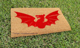 Fireball Red Dragon Fantasy Welcome Door Mat - UnwelcomeDoormats - Custom doormats - Personalized doormats - Rude Doormats - Funny Doormats