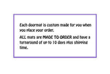 Dis Week's Happee iz on Backorder Grumpy Dog Welcome Doormat - UnwelcomeDoormats - Custom doormats - Personalized doormats - Rude Doormats - Funny Doormats