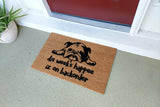 Dis Week's Happee iz on Backorder Grumpy Dog Welcome Doormat - UnwelcomeDoormats - Custom doormats - Personalized doormats - Rude Doormats - Funny Doormats