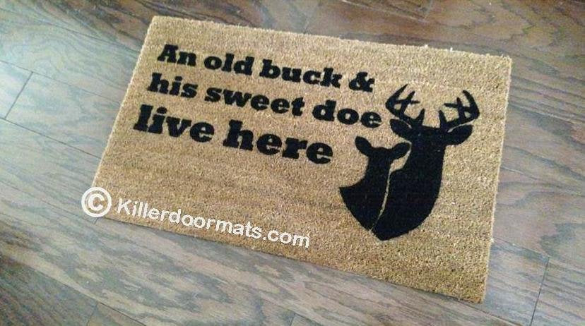 Do You Live Here? funny doormat