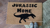 NEW! Jurassic Home   Welcome Doormat - UnwelcomeDoormats - Custom doormats - Personalized doormats - Rude Doormats - Funny Doormats