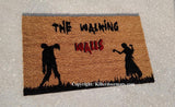 The Walking Zombie Customizable Family  Door Mat - UnwelcomeDoormats - Custom doormats - Personalized doormats - Rude Doormats - Funny Doormats