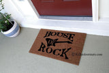 House of Rock with Guitar  Welcome Doormat - UnwelcomeDoormats - Custom doormats - Personalized doormats - Rude Doormats - Funny Doormats