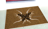 Tribal Butterfly  Welcome Doormat - UnwelcomeDoormats - Custom doormats - Personalized doormats - Rude Doormats - Funny Doormats