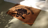 Welcome Landlubbers Pirate Welcome Door Mat - UnwelcomeDoormats - Custom doormats - Personalized doormats - Rude Doormats - Funny Doormats