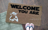 Welcome You Are  Welcome Door Mat - UnwelcomeDoormats - Custom doormats - Personalized doormats - Rude Doormats - Funny Doormats