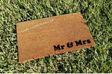Mr & Mrs Welcome Doormat - UnwelcomeDoormats - Custom doormats - Personalized doormats - Rude Doormats - Funny Doormats