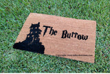 The Burrow House Silhouette Welcome Door Mat - UnwelcomeDoormats - Custom doormats - Personalized doormats - Rude Doormats - Funny Doormats