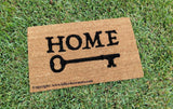 Home (with a key) Welcome Doormat - UnwelcomeDoormats - Custom doormats - Personalized doormats - Rude Doormats - Funny Doormats