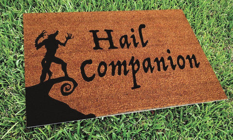 Hail Companion Gamer Welcome Doormat - UnwelcomeDoormats - Custom doormats - Personalized doormats - Rude Doormats - Funny Doormats