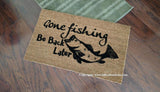 Gone Fishing Be Back Later  Welcome Doormat - UnwelcomeDoormats - Custom doormats - Personalized doormats - Rude Doormats - Funny Doormats
