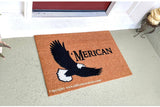 Flying Eagle 'Merican  Patriotic Welcome Doormat - UnwelcomeDoormats - Custom doormats - Personalized doormats - Rude Doormats - Funny Doormats
