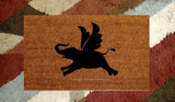 Flying Elephant Welcome Door Mat - UnwelcomeDoormats - Custom doormats - Personalized doormats - Rude Doormats - Funny Doormats