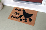 Bless This Roost Chicken Welcome Door Mat - UnwelcomeDoormats - Custom doormats - Personalized doormats - Rude Doormats - Funny Doormats
