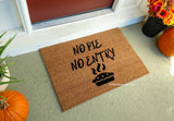 No Pie No Entry Welcome Doormat - UnwelcomeDoormats - Custom doormats - Personalized doormats - Rude Doormats - Funny Doormats