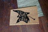 You Shall Not Pass LOTR  Welcome Door Mat - UnwelcomeDoormats - Custom doormats - Personalized doormats - Rude Doormats - Funny Doormats