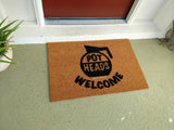 Pot Heads Welcome Coffee Pot Door Mat - UnwelcomeDoormats - Custom doormats - Personalized doormats - Rude Doormats - Funny Doormats