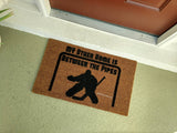 My Other Home is Between the Pipes Hockey Welcome Doormat - UnwelcomeDoormats - Custom doormats - Personalized doormats - Rude Doormats - Funny Doormats