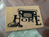 Home Off Road Vehicle Welcome Door Mat - UnwelcomeDoormats - Custom doormats - Personalized doormats - Rude Doormats - Funny Doormats