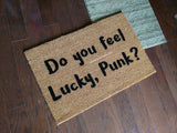 Do You Feel Lucky, Punk? Welcome Door Mat - UnwelcomeDoormats - Custom doormats - Personalized doormats - Rude Doormats - Funny Doormats