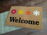 Welcome Four Seasons Welcome Door Mat - UnwelcomeDoormats - Custom doormats - Personalized doormats - Rude Doormats - Funny Doormats