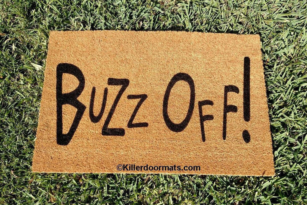 Buzz Off! Rude Welcome Door Mat – UnwelcomeDoormats