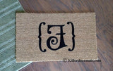 Monogram  Welcome Doormat - UnwelcomeDoormats - Custom doormats - Personalized doormats - Rude Doormats - Funny Doormats